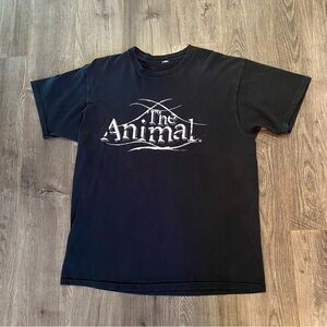 Vintage WWE Dave‎ Batista The Animal teeshirt black double sided teeshirt